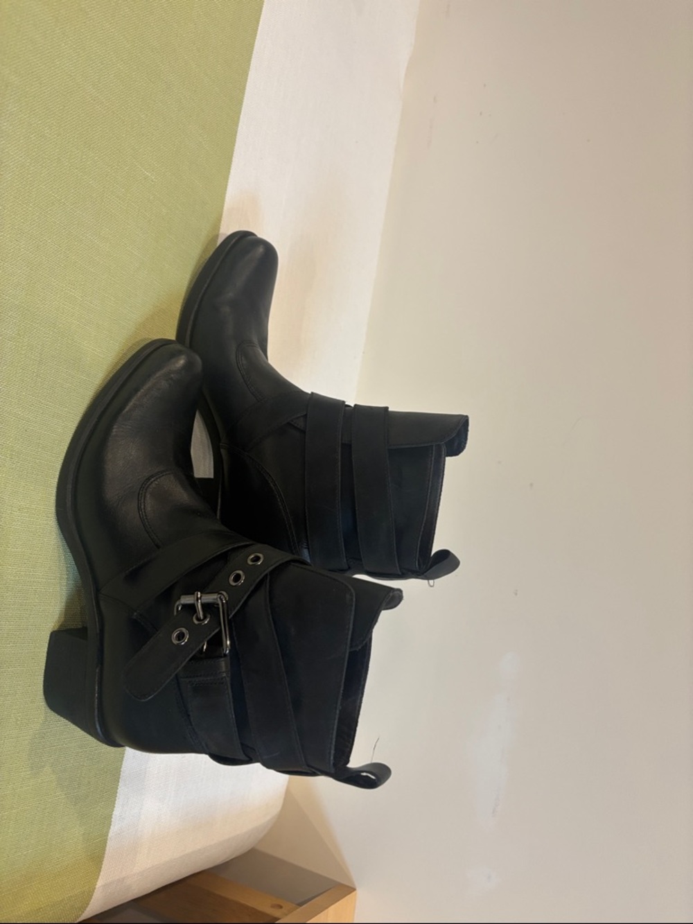 Cole Haan G Series Black Women’s Ankle Boots with Buckle Strap